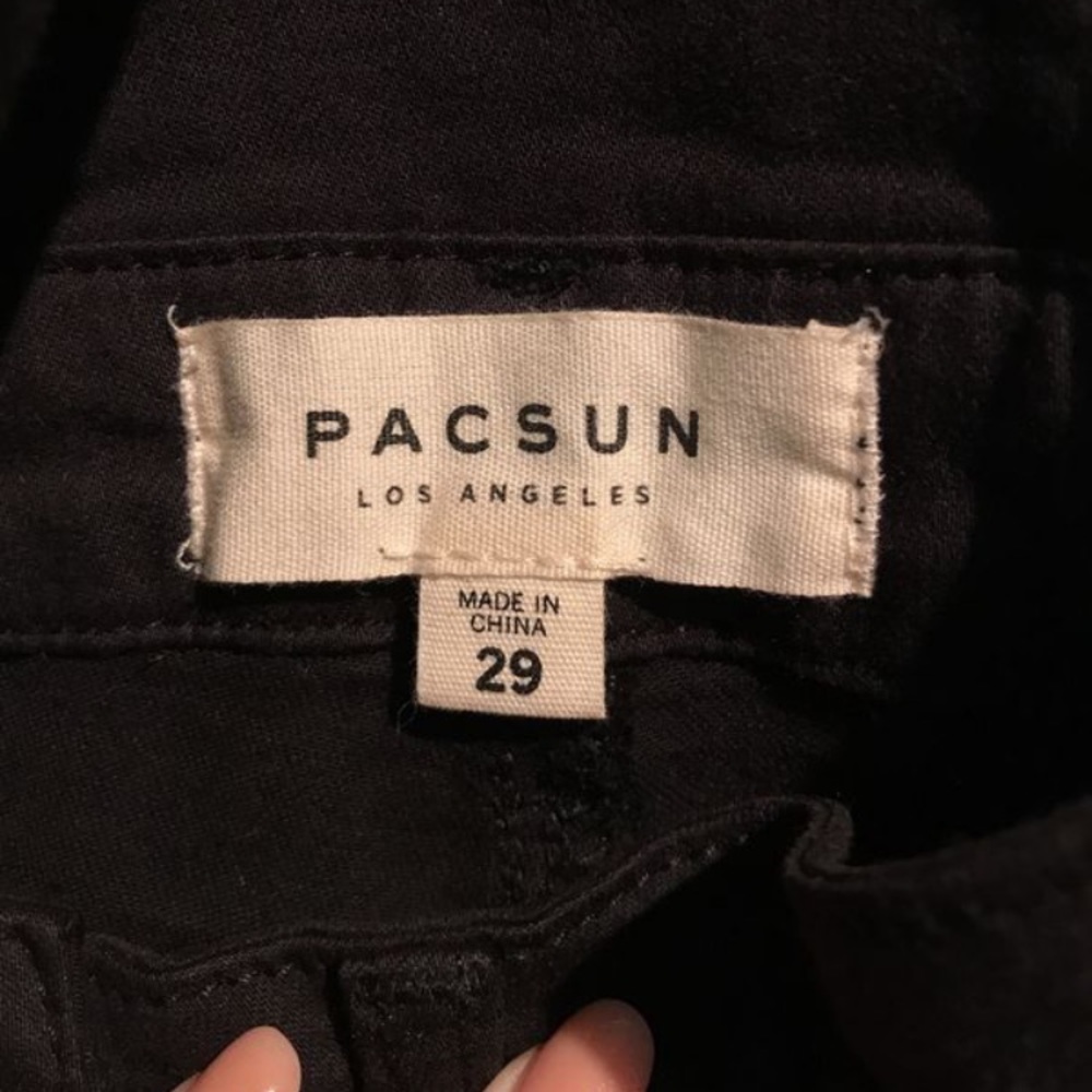 Brand new Pacsun black skinny overalls